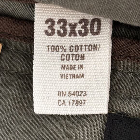 Vintage Old Navy Military Green Cargo Pants NWT 33x30 Canvas Fall 2007 Men's - Picture 4 of 8